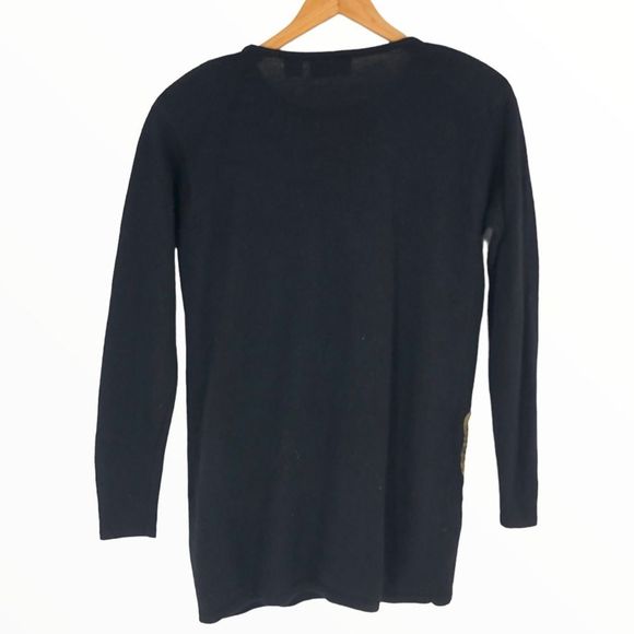 90’s Vintage Beaded Embroidered Lambswool Angora Long Sleeve Sweater size Small - Picture 8 of 12